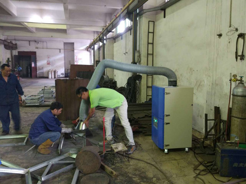 移动式焊接91好色先生TV在线下载客户现场实验图